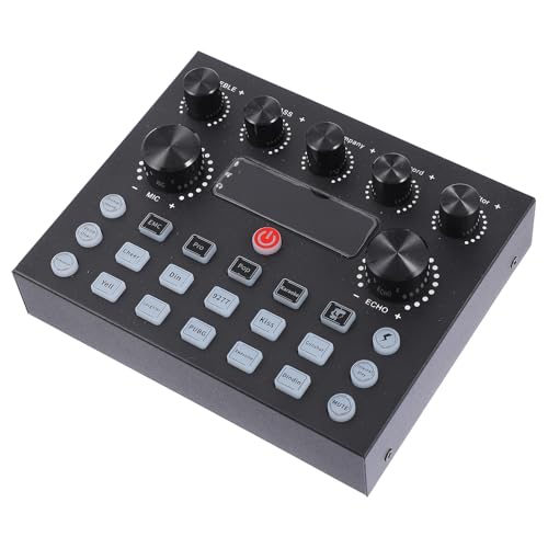Mixeur DJ double entrée micro OSALADI avec effets lumineux RGB pour PC et mobile