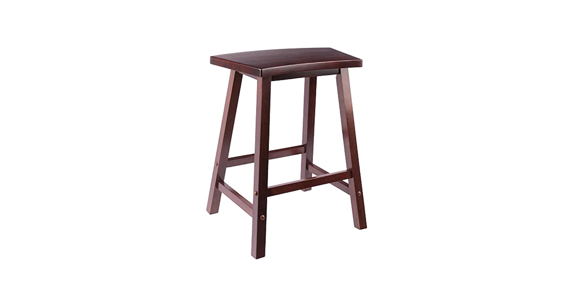 Amazon.com: Winsome Katashi Fan Shape Counter Stool, Walnut