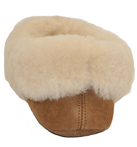 Qwaruba Women's Sophie Suede Sole Sheepskin Slipper Wo 7 #TOP4