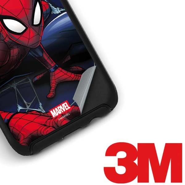 Skinit Decal Phone Skin Compatible with OtterBox Symmetry Galaxy S8 - Officially Licensed Marvel Spiderman Crawling Spiderman Design