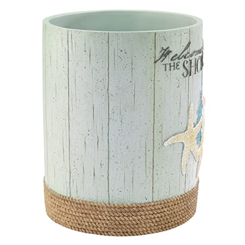 Avanti Linens - Waste Basket, Decorative Trash Can, Coastal Inspired Bathroom Decor (Beachcomber Collection) - Image 6