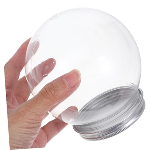 Bolas de nieve para manualidades navideñas transparentes y rellenables en casa de 12 ud 5