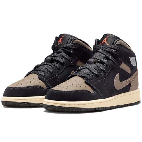 [�i�C�L] �G�A �W���[�_�� 1 �~�b�h SE J AIR JORDAN 1 MID SE �u���b�N/���C�g���C���h�}���S�[/���X����/�I���[�u�O���[ IB7053-002 24.5cm