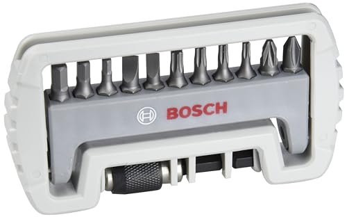 Bosch 11+1tlg. Schrauber Bit Set Extra Hart (für Phillips-Kreuzschlitz, Pozidriv-Kreuzschlitz, Innen-Torx, Innensechskant, Zubehör Bohrschrauber und Schraubendreher) Bosch 11+1tlg. Schrauber Bit Set Extra Hart (für Phillips-Kreuzschlitz, Pozidriv-Kreuzschlitz, Innen-Torx, Innensechskant, Zubehör Bohrschrauber und Schraubendreher)