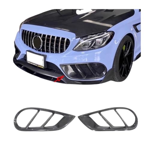 Rejilla de parachoques Benz Clase C W205 C43 AMG 2015-2019, ventilación frontal acabado carbono. 2