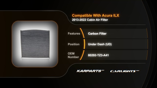 Amazon.com: For Acura ILX 2013-2022 Cabin Air Filter | Under Dash