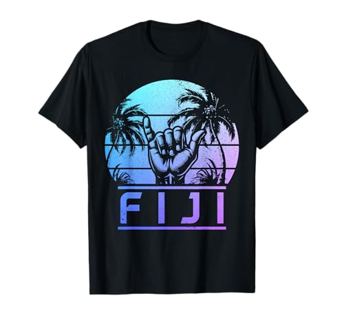 Souvenir des îles Fidji Surfeur Plage Surf Fidji T-Shirt