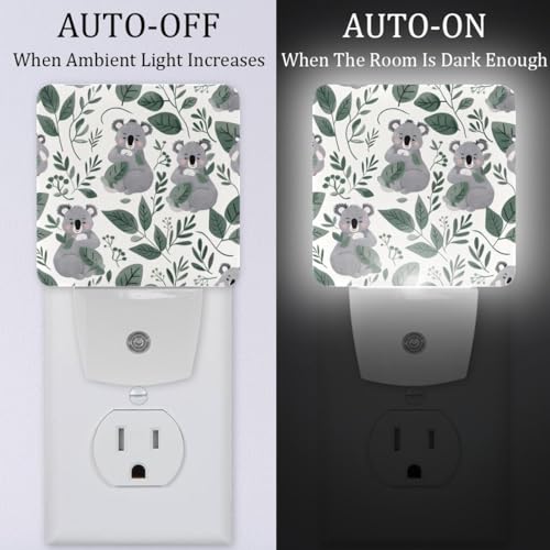 Luz nocturna LED Koalas Leaves para niños con sensor miniatura 2