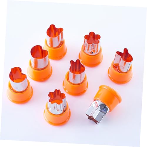 Hoement 8-teiliges Gemüse Und Obst Ausstecher Satz Edelstahl Formen Für Kekse Plätzchen Diy Backwerkzeuge Mit Stern Herz Tierformen