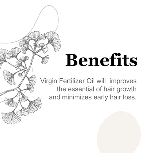 Perfecx - Virgin Fertilizer Hair Oil 2 Fl Oz - For Hair Scalp Treatment - 48 Hours Herbal Infused Ayurvedic Natural Ingredients - Strengthen Hair - Hair Growth #TOP3