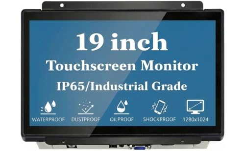 Image of 19 Inch Industrial Touch Display1280x1024 5:4 Aspect Ratio Waterproof VESA+Panel Mount for Indusitrial Retail Commercial