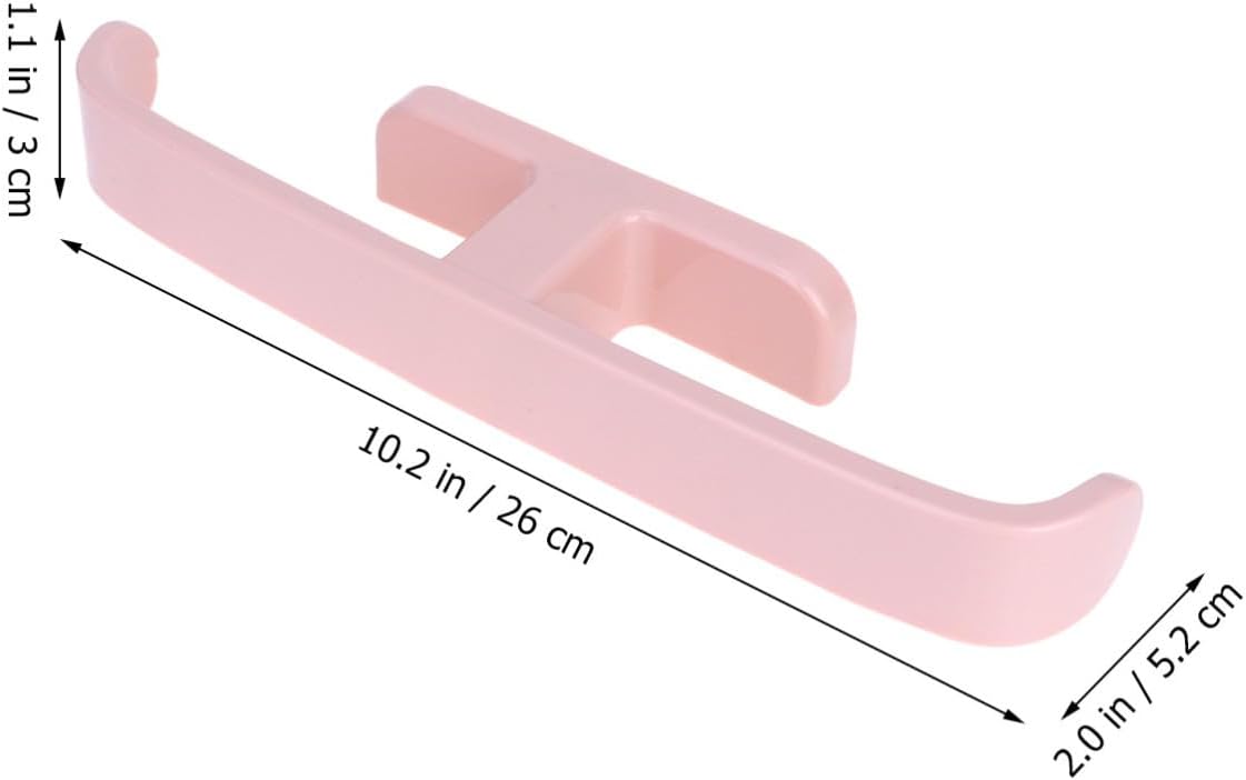 OUNONA Wall Mounted Slippers Organizer, PP Hanging Rack 5pcs Pink