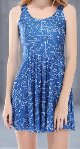 Image of Sister Amy Printed Elastic Sleeveless Shaping Breathable Camisole Skater Dress