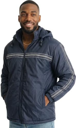 Image of ToBeInStyle Men's Zip Up Long Sleeve High Collar Polar Fleece Jacket