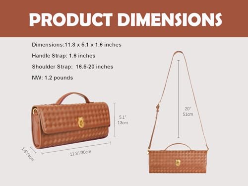 Image of Woven Clutch Purses for Women, Leather Evening Clutch, Handmade Woven Shoulder Bag Crossbody Bag