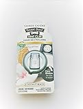 Yankee Candle Coconut Beach Smart Scent Car Vent Clip Air Freshener, Fresh Scent