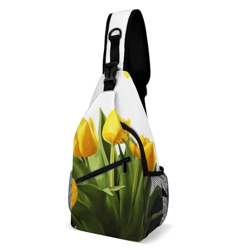 Bolso Cruzado Casual Para Deporte y Viaje, Color Floral miniatura 1