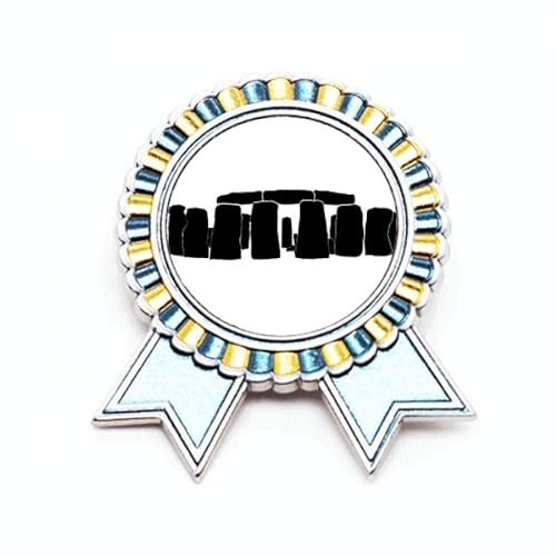 Broche Stonehenge Royaume-Uni Wiltshire en Métal Taille M