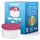 SYNOSHI PRO Electric Spin Scrubber Magic Melamine Sponge for Bathroom & Shower Cleaning Brush, Kitchen Brush Head For Power Scrubber - Set of 3 Magic Sponges