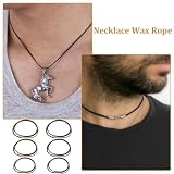 QOWUXHZ 6 Stück Lederkette Herren Lederband Verkürzbar Schwarz Und Braun Unisex Halskette Für Anhänger Breite 1.5 Mm Länge 40/45/50Cm