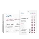 TOUCHMED Medicazione Adesiva Sterile in Film di Poliuretano - 10x12 cm - Trasparente e Impermeabile - Protezione Avanzata per la Pelle - Monouso - Confezione da 50 Pezzi