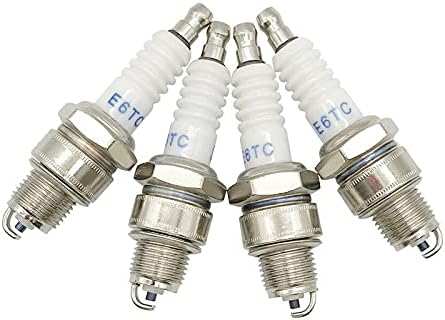 10pcs Outboard Yacht Spark Plug E6TC /Fit For BP7HS 145BU Z41 W5BC N14YC L87YC W22FP-U BP6HS BP5HS C42CFS 4113 14-5BU L82YC F85CP Engine Spark Plug