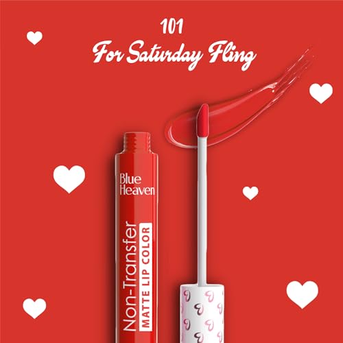Image of Blue Heaven Lip Kicks Non Transfer Lip color Pack of 14, Liquid Matte Lipsticks for Women, Long lasting and Hydrating Lipsticks, 19.6ml