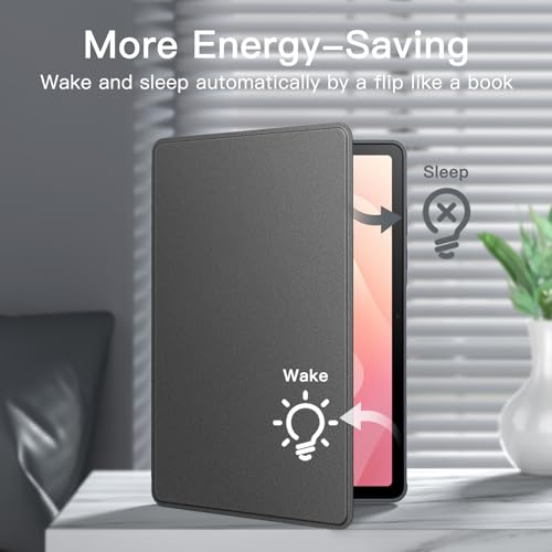 Image of JETech Cover Case for Samsung Galaxy Tab S11 with S Pen Holder, Slim Folio Stand Protective Tablet Cover, Multi-Angle Viewing, Auto Sleep /Wake (Gray)