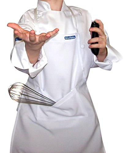 Chefskin Lightweight White Apron Kids Children Fits 2-7 Yr Fabric #TOP4