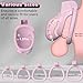 Male Chastity Cage, Middle Chastity Device with 5 Sizes Rings and Invisible Lock for Man Penis Exercise Bondage Gear & Accessories Lightweight Adult Sex Toys