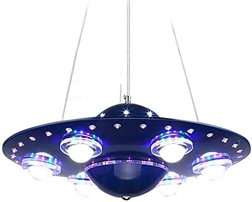 Lustres LED forme d'ovni pour rassurer et éclairer la chambre d'enfant
