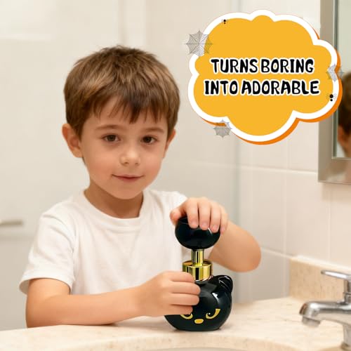 Refillable Empty Niedlicher Katzenpfoten-Schaumseifenspender, Erzeugt Pfoten Form Schaum, Reusable Katzenpfote Seifenspender, Lustiges Geschenk für Kinder und Katzenliebhaber, für Badezimmer