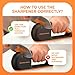 Orange Ninja 4-Stage Knife Sharpener & Serrated Knife Sharpener– Repairs, Sharpens & Polishes Blades with Ergonomic Non-Slip Grip