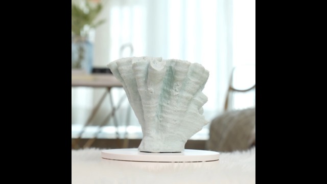 Estatua coral oceánico azul de resina para decoración miniatura 6
