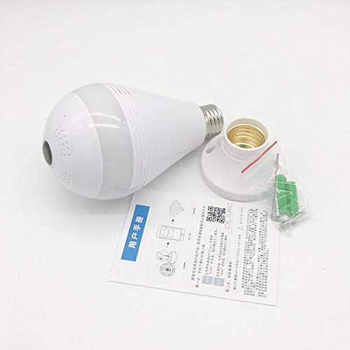 OEM Electronics Home & Office Security Bulb Type Wi-Fi CCTV Camera (Color: White)-image-15