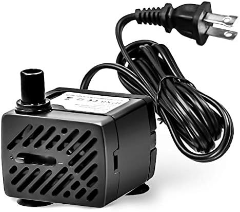 ILEBYGO 50 GPH 3W Mini Submersible Water Pump for Aquariums, Fish Tank,Wave Maker Pump, Pond, Fountain, Hydroponics