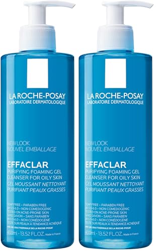 La Roche-Posay Effaclar Purifying Foaming Gel Cleanser for Oily Skin,With Zinc Pidolate To Remove...