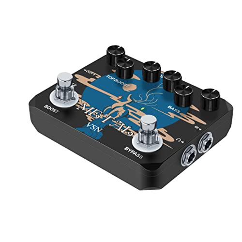 VSN Heavy Metal Muff Top Boost Distortion Guitar Effect Pedal With 80s & 90s Metal Sounds Ture Bypass & Earphone Useable Output LTL-03 … - Thumbnail 7