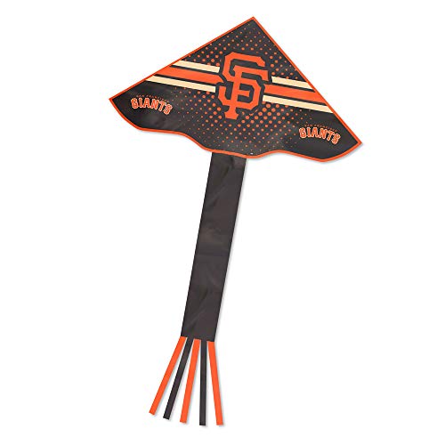 MLB San Francisco Giants Unisex Kite with Long 52-inch Tail, Black, 50-inches x 28-inches