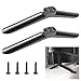 2PCS Universal TV Stand Base Pedestal Feet,for 24in to 55in TVs,Television Table Top Desk Stand Base Replacement Compatible with JVC/Sharp/Samsung/Hisense/L...