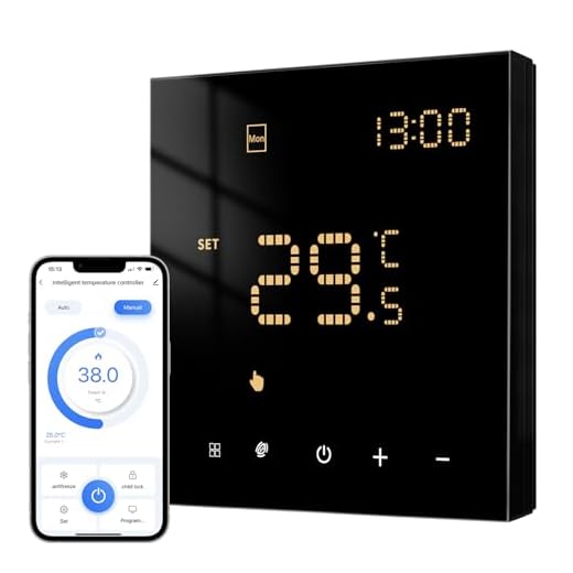 AVATTO Termostato para calefacción por Suelo Radiante y Caldera de Gas, termostato Inteligente WiFi, programable, Compatible con Alexa, Control por Voz de Google Home y aplicación Smart Life Mando a