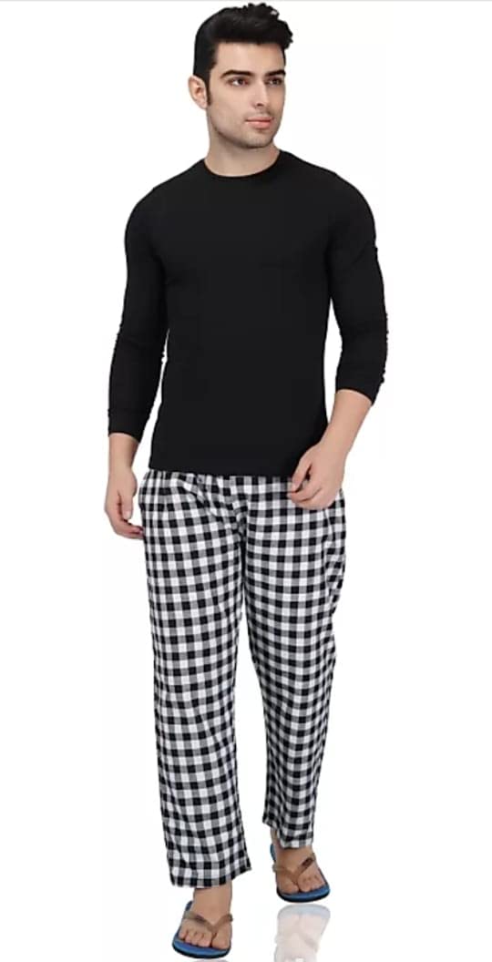 Men's Cotton Checkered Pajama,-picture-26