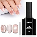 TOMICCA マグネットネイル 微粒子 ヌードカラーマグネットジェル 15ml 磁石付き ジェルネイル マグネットキャットアイジェル マグネットジェル UV/LED対応 初心者やネイリストに