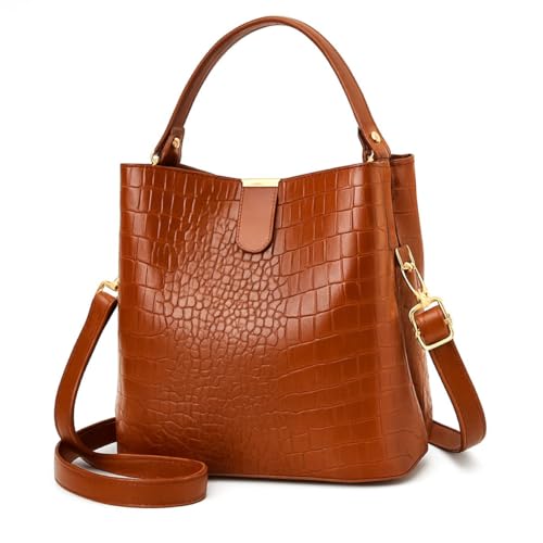 Bolsa Feminina Bau Elegante Sofisticada Moderna Luxuosa (Marrom)