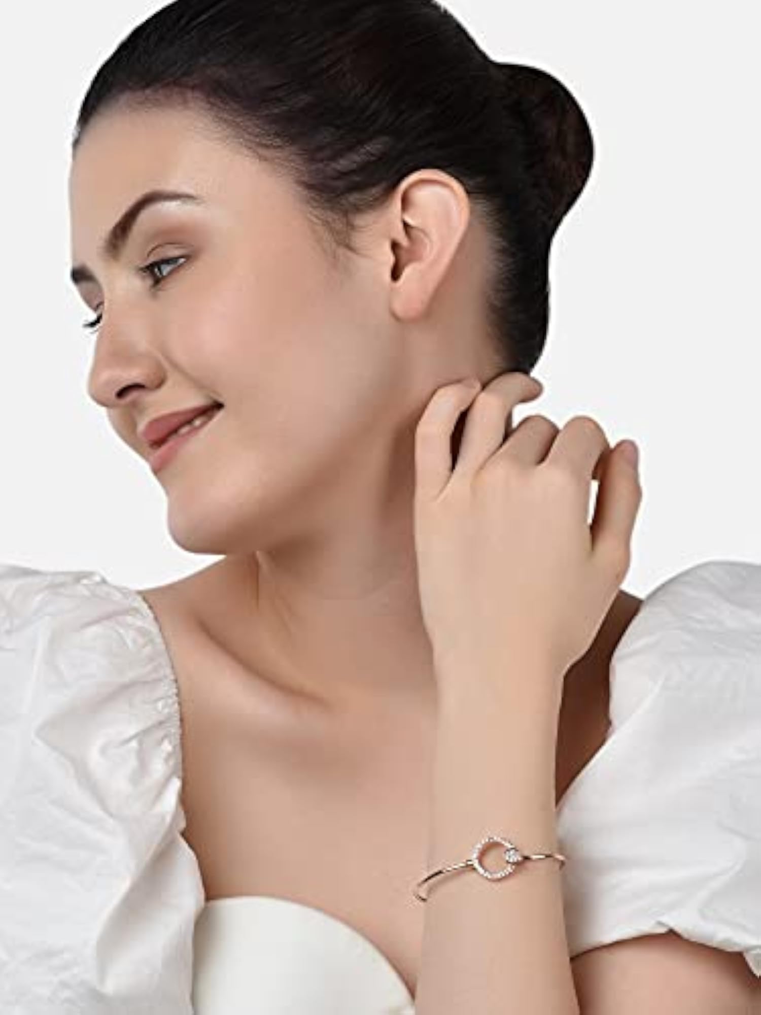 Stylish CZ Brass Kada Bracelet Set for Women