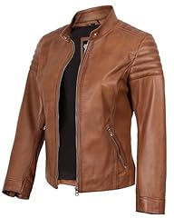 Brown - Carrie Womens Leather Jacket