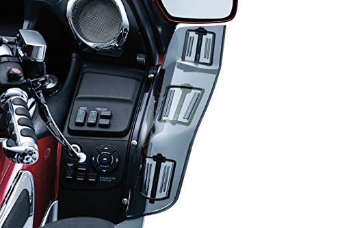 Kuryakyn 8939 Air Management Motorcycle Accessory: Dragon Wings Adjustable Fairing Wind/Air Deflectors For Honda Gold Wing Gl1800 & F6B Motorcycles, Smoke, 1 Pair #TOP7