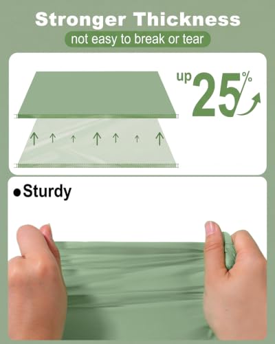 Image of NatNarr 3 Pcs Sage Green Tablecloths Plastic, Scalloped Table Cloth