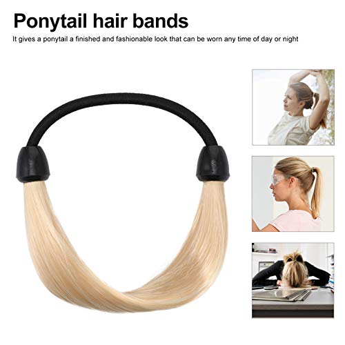 Valiclud 6Pcs Wig Hair Ties Synthetic Wig Ponytail Holder Elastic Rubber Band Hair Ropes Hairpiece Hair Accessories For Women Girls Daily Christmas (Golden) Brown Hair Ties #TOP4