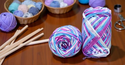 Image of M.G ENTERPRISE Ganga G-Ball Flourish (200 gm) Wool Ball Hand Knitting Wool /Art Craft Soft Fingering Crochet Hook Yarn, Needle Knitting Yarn Thread Dyed WC